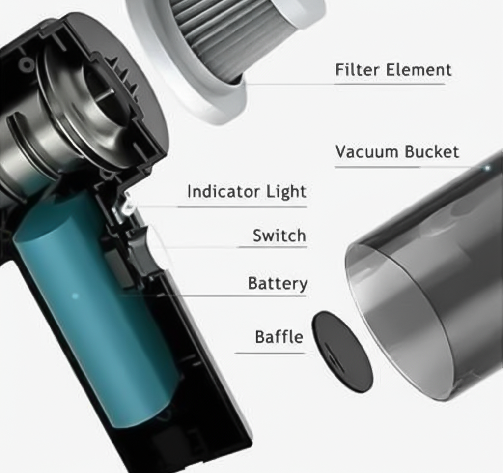 Portable Air Duster Wireless Vacuum Cleaner